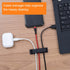 OIIKI Cable Organizer Cord Management for Desk 6 packs, Self Adhesive Cord Holders Cable Clips Wire Organizer for Phone Computer Appliances Charge...