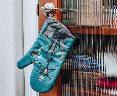 The Nightmare Before Christmas Jack and Sally Oven Mitt | Official Disney Kitchen Accessories and Household Items, Housewarming Gift | Thick Heat ...