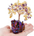 mookaitedecor Citrine & Amethyst Crystal Tree, Quartz Cluster Purple Titanium Crystals Base Bonsai Money Tree for Wealth and Luck...