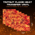 Tintnut Flame HTV Burning Fire Heat-Transfer-Vinyl-12x10 inch 6 Sheet Fire Patterned HTV Heat Transfer Vinyl T-Shirts Hats Clothing DIY Flame Iron...