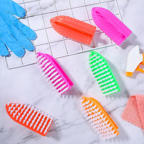 24 Pack Scrub Brushes for Cleaning Comfort Grip Stiff Bristles Cleaning Carpet Brush Cleaning Supplies Household Cleaning Brushes for Laundry Kitc...