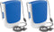 O2COOL Deluxe Necklace Fan | Battery Powered, Hands-Free Personal Cooling Fan w/Adjustable Lanyard, Table Top Stand + Wearable Clip - Dark Blue (2...