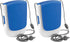 O2COOL Deluxe Necklace Fan | Battery Powered, Hands-Free Personal Cooling Fan w/Adjustable Lanyard, Table Top Stand + Wearable Clip - Dark Blue (2...