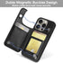 Arae Compatible for iPhone 15 Pro Case with Card Holder - Wallet Case with PU Leather Card Pockets Back Flip Cover for iPhone 15 Pro 6.1 inch - Bl...