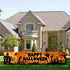 Avezano Happy Halloween Banner Large 98.4 x19.6 Inch Yard Sign Banner Black and Orange Halloween Party Decorations Welcome Hanging Flag Outdoor Fe...
