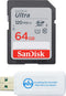 SanDisk 64GB SDXC SD Ultra Memory Card Class 10 Works with Canon EOS Rebel SL3, SL2, SL1 Digital Camera (SDSDUN4-064G-GN6IN) Bundle with 1 Everyth...