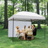 Canopy Tent Sidewalls for 8×8 Pop Up Canopy, Instant Canopy SunWall with Waterproof and UV Protection Layer, Straight Leg Canopy Shade Wall, 1 Pac...