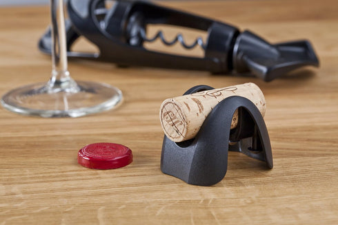 Vacu Vin Foil Cutter - Black - Wine Foil Cutter for Bottles & Foil Remover - 4 Stainless Steel Cutting Wheels - Ergonomic, Compact & Lightweight D...