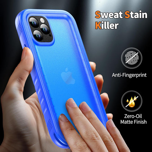 Cozycase Waterproof Case for iPhone 11 Pro Max, Shockproof Full-Body Rugged Bumper Sealed Case with Built-in Screen Protector for iPhone 11 Pro Ma...