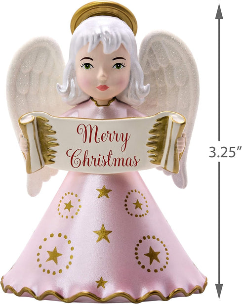 Hallmark Keepsake Ornament 2019 Year Dated Heirloom Angels Merry Christmas...