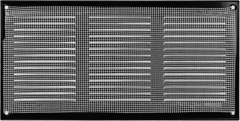 Vent Systems 12'' x 6'' Inch Black Air Vent Cover Metal Air Return Grill with Built in Pest Guard Screen HVAC Vent Cover for Home Improvement Vent...