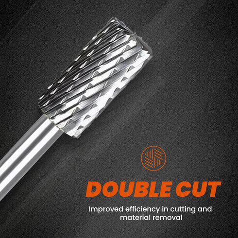 Carbide Burr Set compatible with dremel, HARDELL Double Cut Tungsten Carving Burr Bits, 1/8" shank 10PCS Rotary Tool Accessories for Woodworking, ...