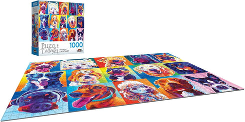 RoseArt - Puzzle Collector - Happy Dawgs - 1000 Piece Jigsaw Puzzle...