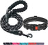 Heavy Duty Dog Leash - Comfortable Padded Handle, 5 ft Long - Dog Leashes for Small Medium Large Dogs (Leash+Collar M Neck 16"-20", Black)...