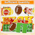 158pcs Kick Off into Fall Bulletin Board Set Thanksgiving Football Classroom Decorations Autumn Maple Leaves Cutouts with Glue Points for School C...