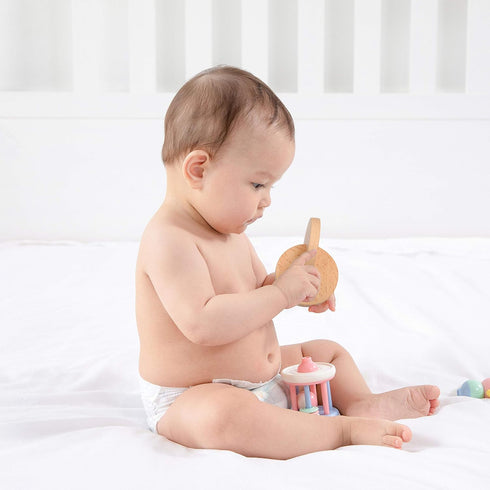 Montessori Materials Wooden Interlocking Discs Toys for Baby...
