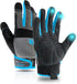 Grip Utility Mechanic Work Gloves for Men & Women, Non-Slip Silicone Box Handling Gloves Touch Screen, Durable, Breathable (Large, Blue-Grip)...