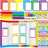 90 Pcs Science Fair Board Supplies 60 Trim Scalloped Bulletin Board Borders 24 Presentation Board Subtitles 6 Science Fair Titles for Classroom Di...