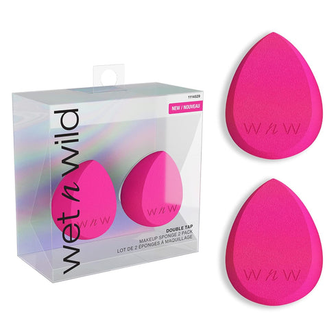 wet n wild Double Tap Makeup Sponge Set, Foundation Blending Beauty Sponge Flawless for Liquid, Cream, and Powder Dry and Wet Blender Make Up Use ...