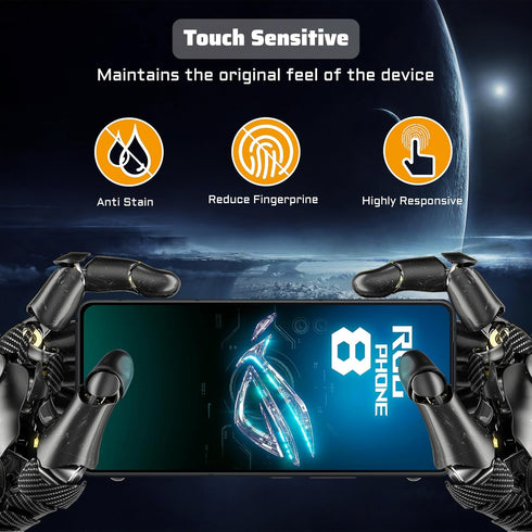 for Asus ROG Phone 8/8 Pro Screen Protector (6.78") Ultra HD Tempered Glass flim,9H Hardness Anti-Scratch (2+2 PACK)......