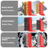 Wire Brush Set, 6-Piece - Nylon/Brass/Stainless Steel Wire Brush/Cleaning Towel with Curved Handle for Rust Removal, Stain Removal and Paint Brush...