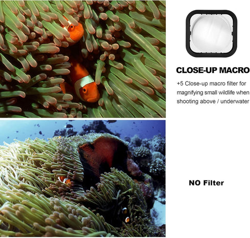 Waterproof Housing Case with Diving Filters for GoPro Hero 5 6 7 Black Hero (2018) Cameras - 45M Underwater Diving Housing Shell with Red/Light Re...