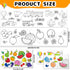 2 PCS Drawing Roll for Kids, Sticky Coloring Paper Graffiti Rolls Doodle Scroll DIY Painting with Stickers for Toddlers Boys Girls 3 4 5 Education...