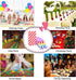 Bright Color Striped Paper Bags Rainbow Party Bags for kids’ Birthday Party Baby shower Wedding (3.5×2.3×7 in 50CT)...
