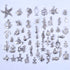 BronaGrand 100pcs Mixed Antique Silver DIY Ocean Fish & Sea Creatures Charms Pendants for Making Bracelet and Necklace...