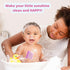 Cradle Cap Treatment Kit for Baby Girl | Baby Cradle Cap Brush for Babies - Baby Bath Essentials | Cradle Cap Comb & Baby Bath Sponge (Pink 6-Pack...