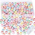 100pcs Rainbow Soccer Beads with 5.5 Yard Elastic Rope,Acrylic Sports Beads DIY Spacer Beads for Necklace Bracelet Keychains Handmade Jewelry Maki...