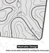 Audimi Topographic Contour Mouse Pad, Minimalist Topographic Map Mouse Pad for Laptop Wireless Mouse Home Office Travel, Home Office Work 9.5x7.9 ...