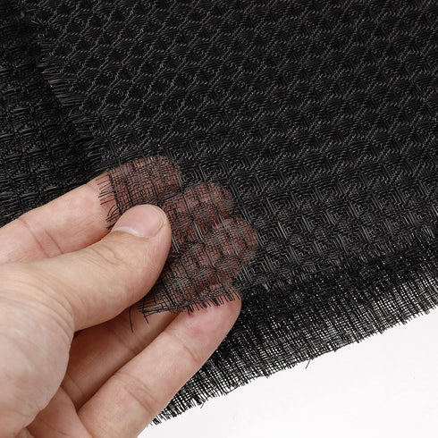 PATIKIL 47.2" x 23.6" Air Conditioner Air Filter Material, Plastic Dustproof Filtering Mesh Screen Replacement for Air Conditioning, Black...