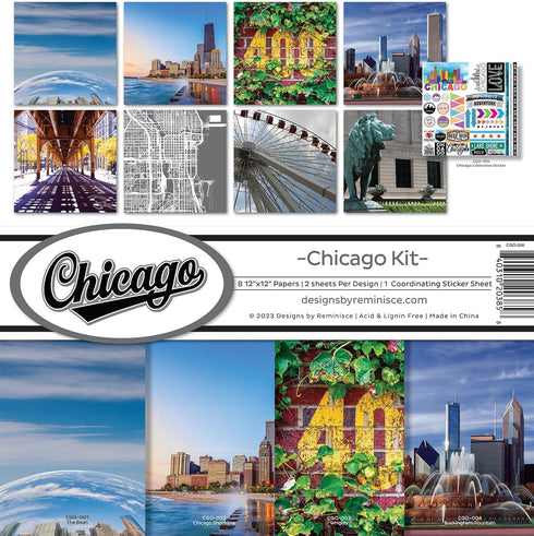 Reminisce Chicago Scrapbook Collection Kit...