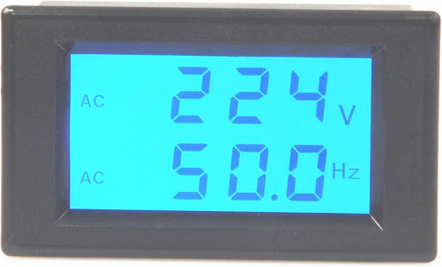 LM YN Digital AC Voltmeter AC80-300V Frequency Counter 45.0-65.0HZ LCD Display Voltage Frequency 2 in 1 Meter Tester...
