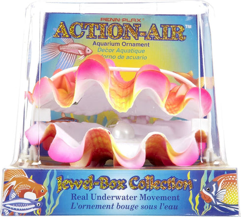 Penn-Plax Aerating Action Ornament, Giant Clam – Opens and Closes | A for Any Aquarium Decor...