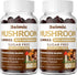Mushroom Gummies - 10x Mushroom Supplement with Ashwagandha and Lions Mane (120 Chews) Nootropic Brain Supplement, Immune Support & Stress Relief ...