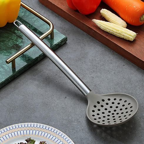 Berglander Skimmer, Non-stick Silicone Strainer, Kitchen Cooking Skimmers For Non-Stick Cookware, Dishwasher Safe, Easy to Clean...
