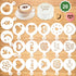 Konsait 20Pack Valentine's Day Cake Stencil Templates Decoration, Reusable Valentine Day Cake Cookies Baking Painting Mold Tools, for Decorating D...