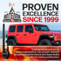 AntennaMastsRus Short Rubber Antenna for Jeep Wrangler JK/JL Gladiator (2007-2024), USA Stainless Steel Threading, The Original 6 3/4" Truck Acces...