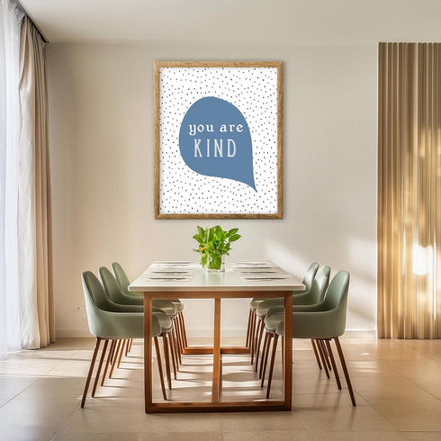 Posterizer 1 pcs-Positive Affirmations For Kids-you are kind-Motivational & Inspirational Art Gift for Men Women Entrepreneur Teens Decor for Ho...