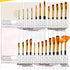 TRITART Paint Brushes for Acrylic Painting - Bulk Paint Brush Set of 25 - Suitable as Acrylic, Watercolour & Oil Brushes - Artist Paintbrushes, 2 ...