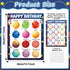 17.7 x 13.7 in Happy Birthday Chart Poster Set Space Calendar Birthday Classroom Decorations Galaxy Birthday Chart Bulletin Board Solar System Bac...