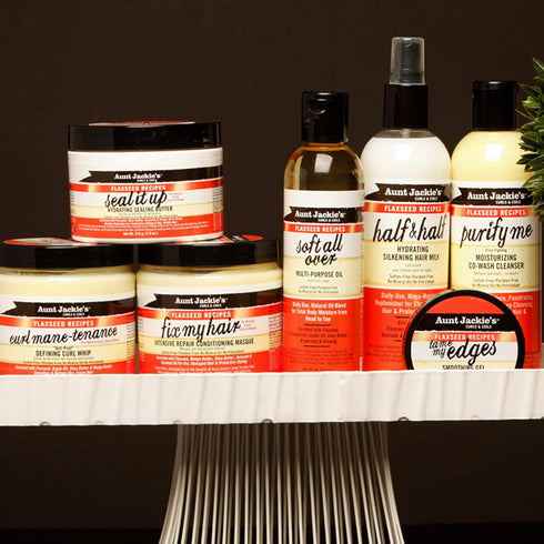 Aunt Jackie's Flaxseed Recipes Curl Mane-tenance, Lightwieght Anti-Poof Defining Curl Whip, Enriched with Flaxseed, Argan Oil and Shea Butter, Gre...