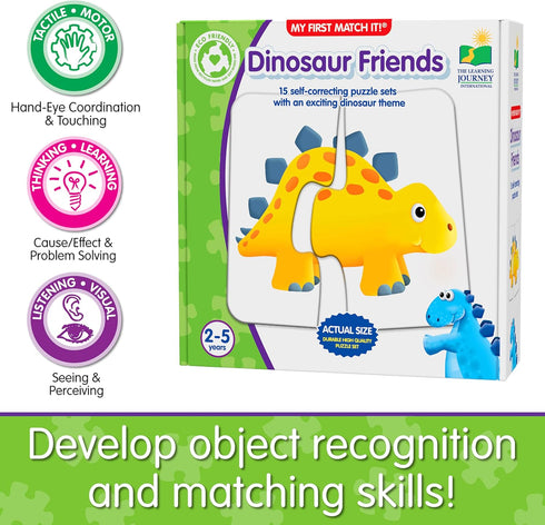 The Learning Journey: My First Match It - Dinosaurs - 2 Year Old Toys, Puzzles for Toddlers, Toddler Puzzle, Educational Toys for 2 Year Old - 15 ...