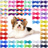 50 Pcs Dog Hair Bows with Clips Puppy Dog Small Bowknot Cute Handmade Small Dog Accessories Pet Grooming Products for Doggies Cat Rabbit Kitten, C...