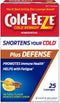 Cold-Eeze Plus Defense Natural Manuka Honey Lemon Zinc Lozenges, Homeopathic Cold Remedy, Shortens Common Cold Symptoms, Promotes Immune Health, S...