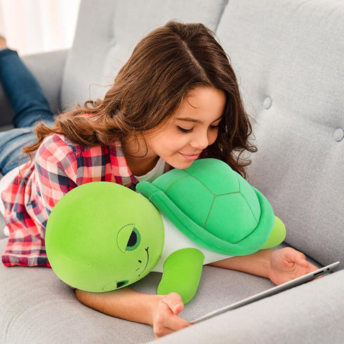 Turtle Stuffed Animal,Cute Plushies Turtle Pillow,Cute Stuffed Animal Plush Toys Turtle Plush,Soft Tortoise Body Pillow Gifts for Kids Adults Birt...