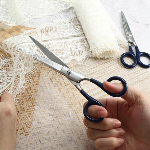 Sharp Precision Embroidery Scissors - 7" Professional Stainless Steel Pointed Tip Detail Thread Shears for Home Office Dressmakers Stitchwork Need...