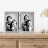 Lawrence Frames Hinged Double (Vertical) Metal Picture Frame Silver-Plate with Delicate Beading, 4 by 6-Inch...